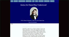 Desktop Screenshot of justicefordanielrayunderwood.com