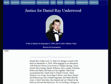 Tablet Screenshot of justicefordanielrayunderwood.com